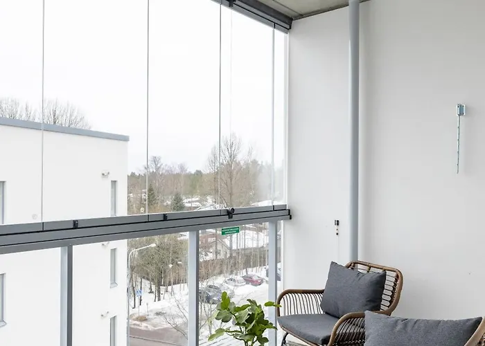 Апартаменты New 2br Design With Sauna Park Эспоо